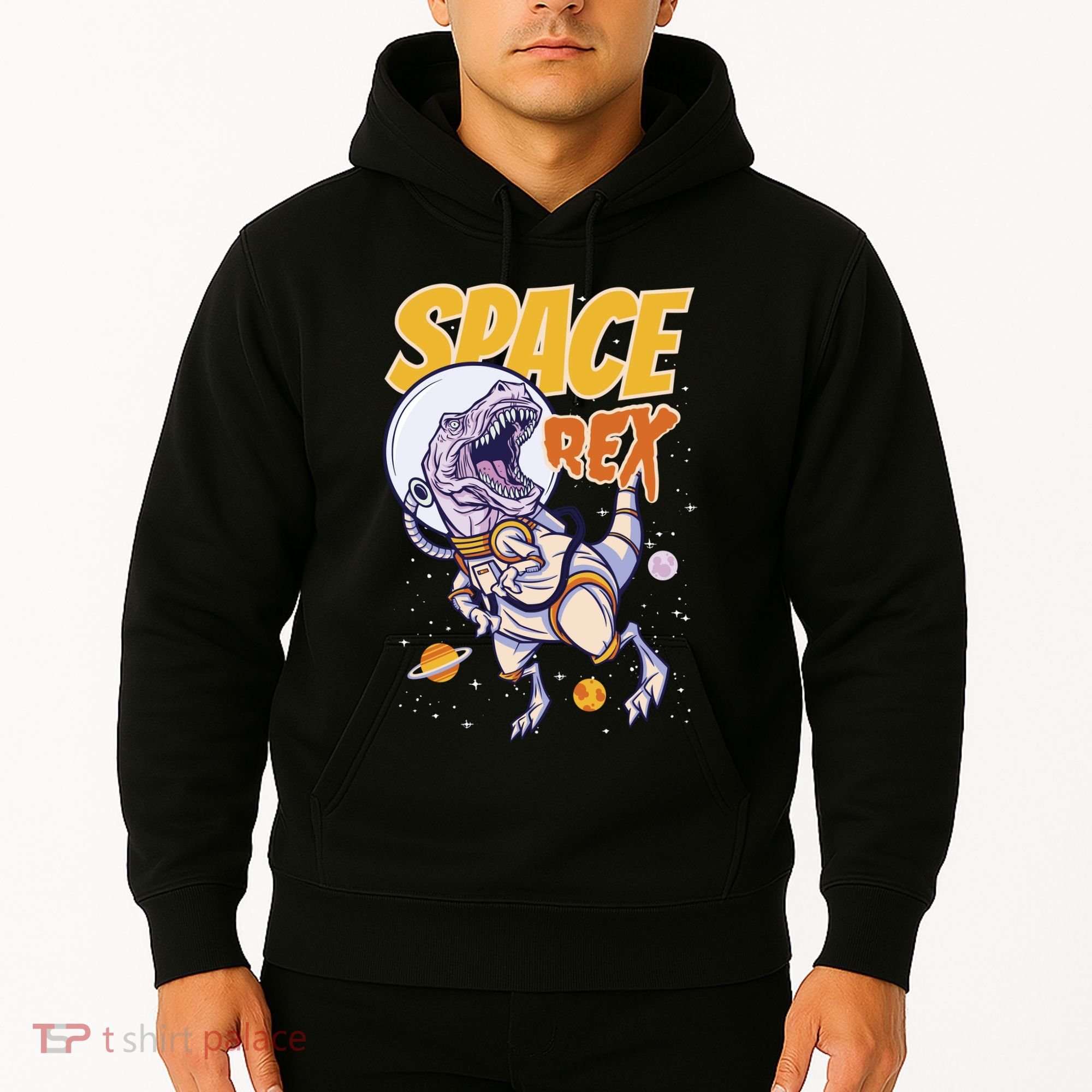 Space Rex Dinosaur Galaxy Hoodie