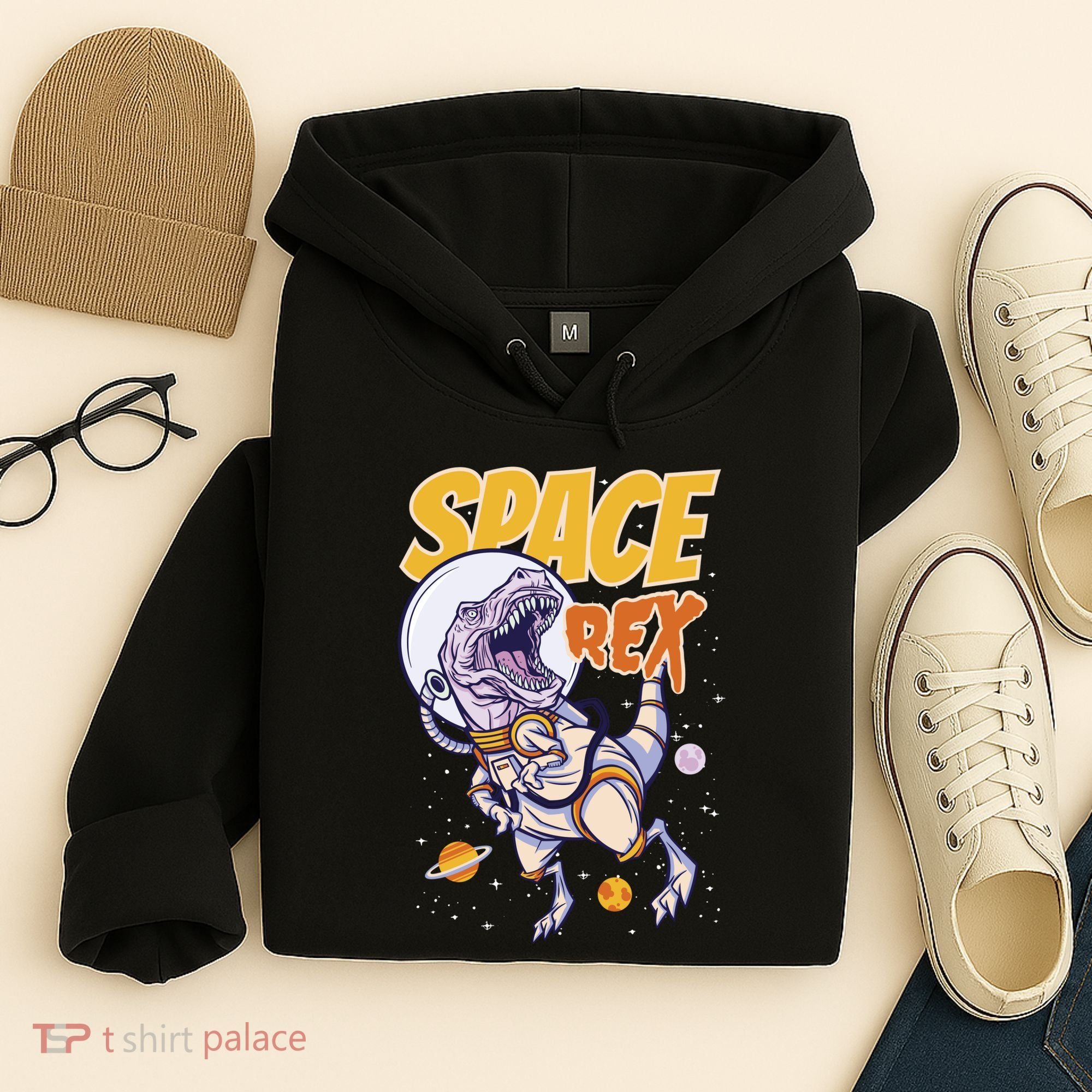 Space Rex Dinosaur Galaxy Hoodie