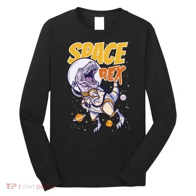 Space Rex Dinosaur Galaxy Long Sleeve Shirt