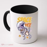 Space Rex Dinosaur Galaxy Coffee Mug thumb 0