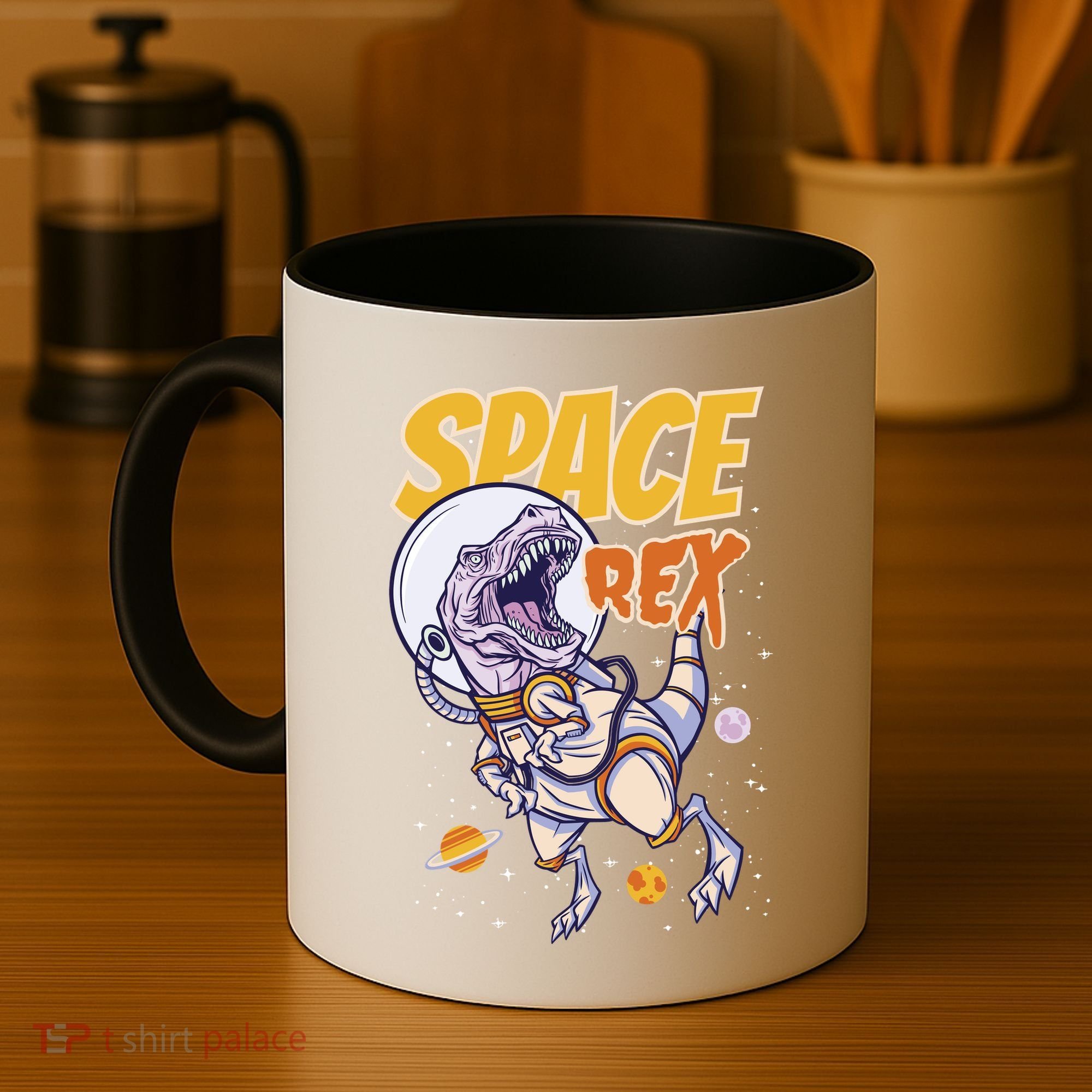 Space Rex Dinosaur Galaxy Coffee Mug