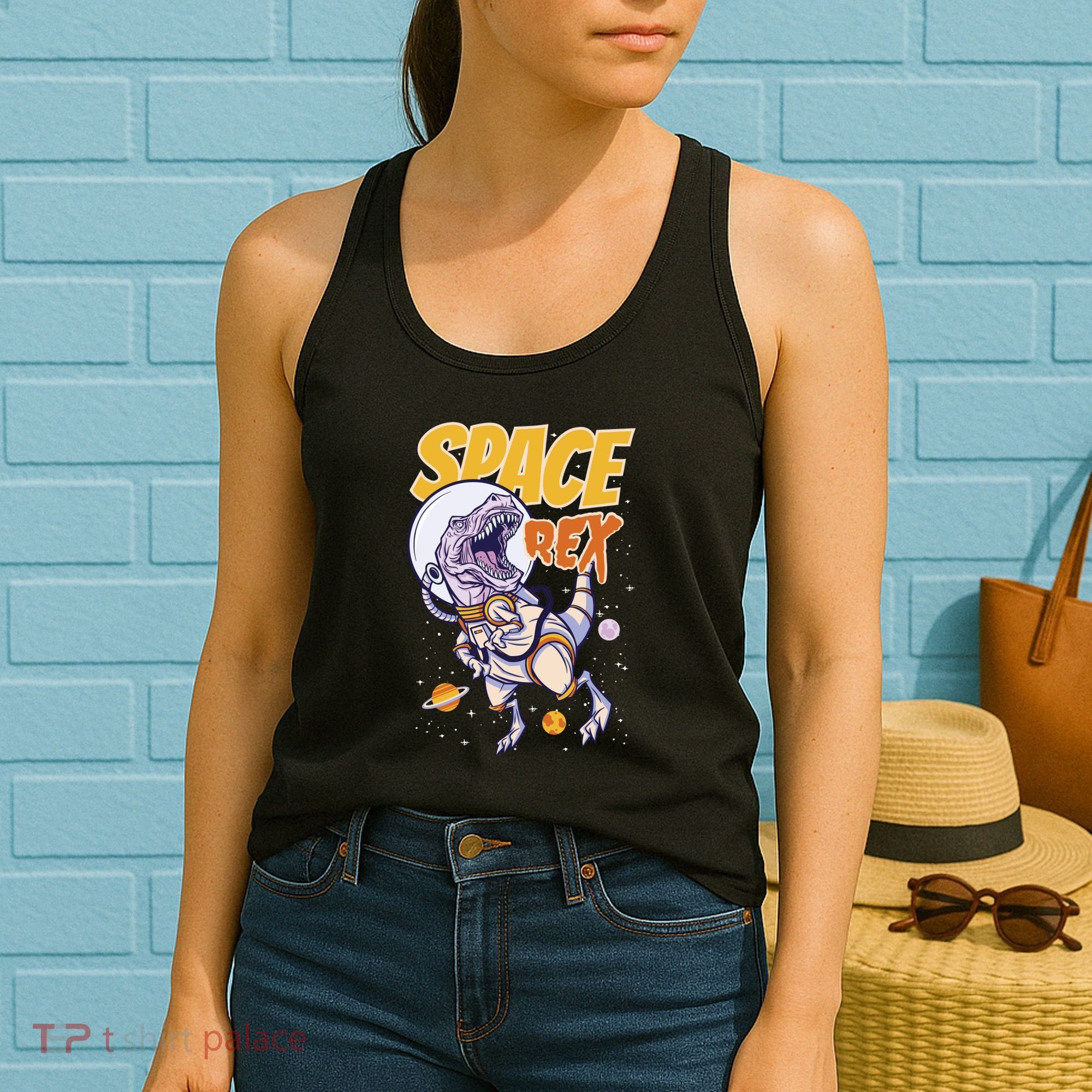 Space Rex Dinosaur Galaxy Women's Tank Top