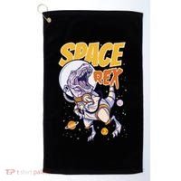 Space Rex Dinosaur Galaxy Golf Towel thumb 0