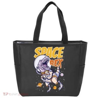 Space Rex Dinosaur Galaxy Tote Bag