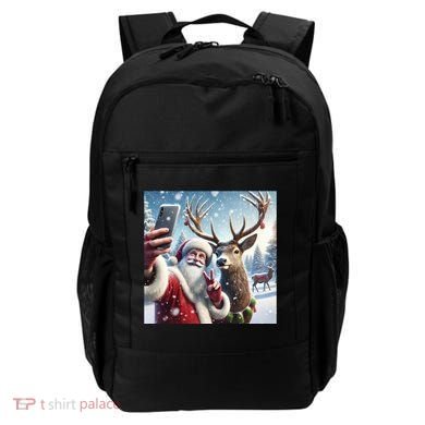 Surprise Rain Deer Selfie Santa Backpack