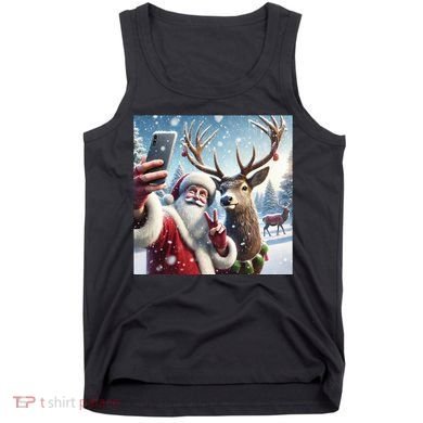 Surprise Rain Deer Selfie Santa Tank Top
