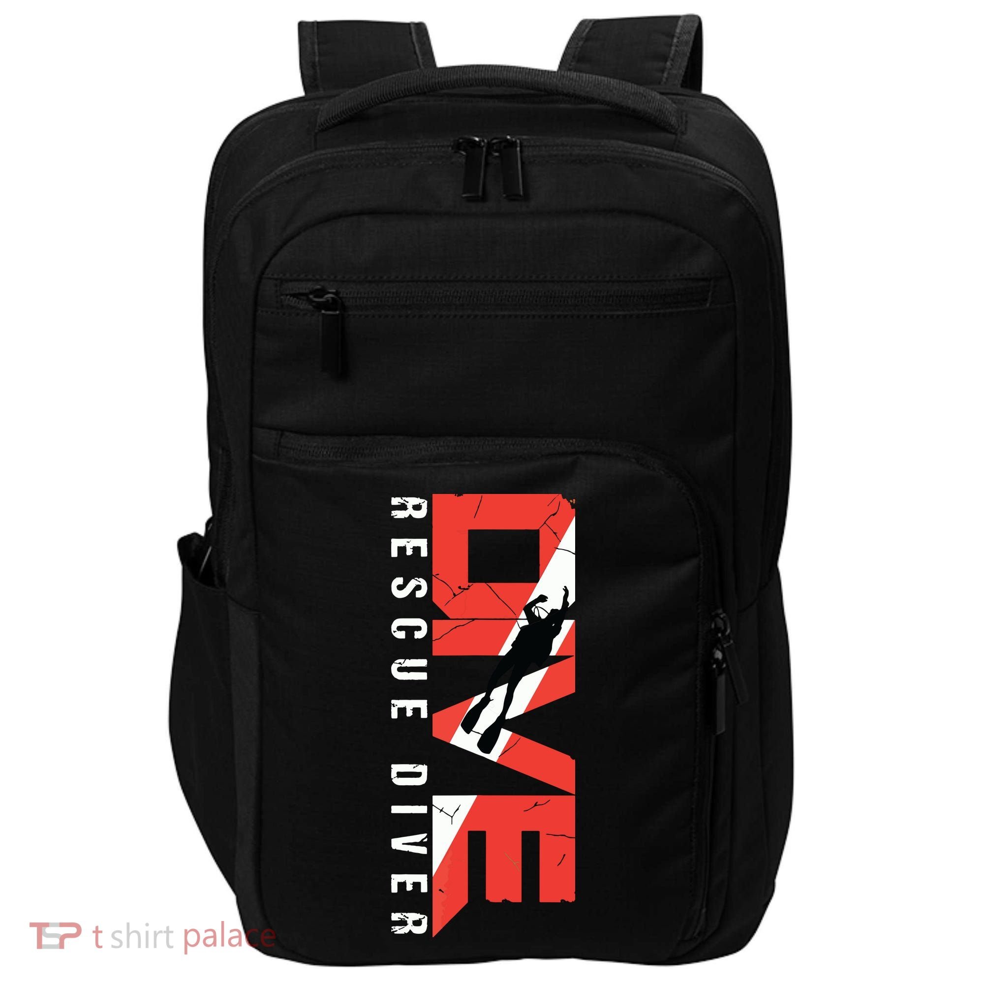 SCUBA Rescue Diver For Instructors Students Divers Impact Tech Backpack