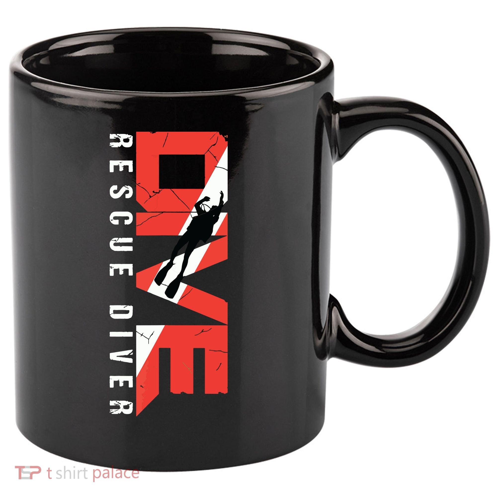 SCUBA Rescue Diver For Instructors Students Divers 11oz C Handle Ceramic Mug