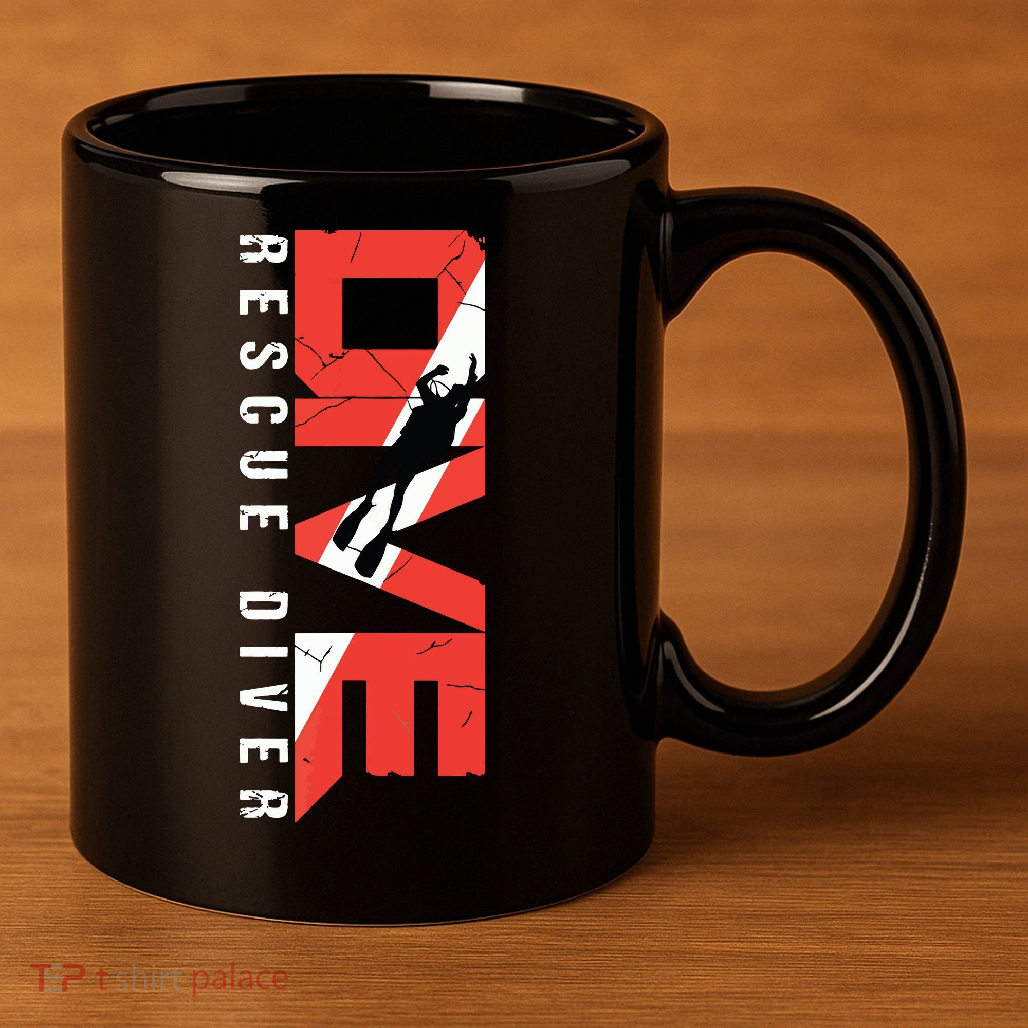 SCUBA Rescue Diver For Instructors Students Divers 11oz C Handle Ceramic Mug