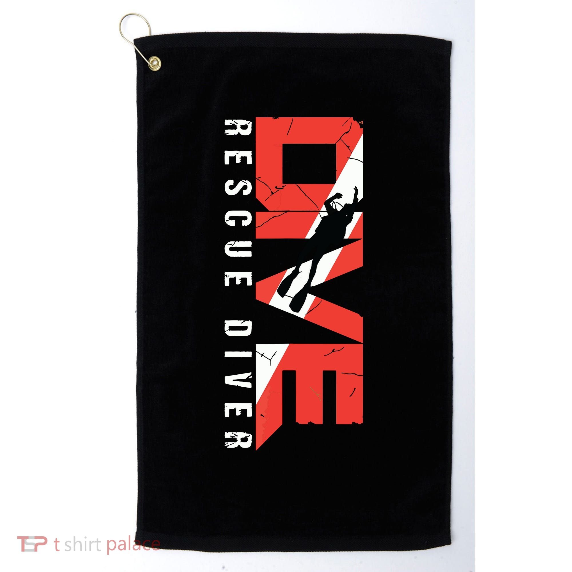 SCUBA Rescue Diver For Instructors Students Divers Golf Towel