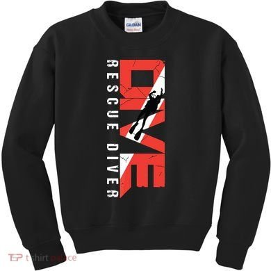 SCUBA Rescue Diver For Instructors Students Divers Kids Sweatshirt
