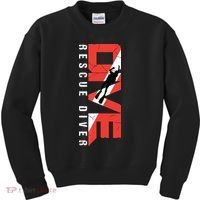 SCUBA Rescue Diver For Instructors Students Divers Kids Sweatshirt thumb 0