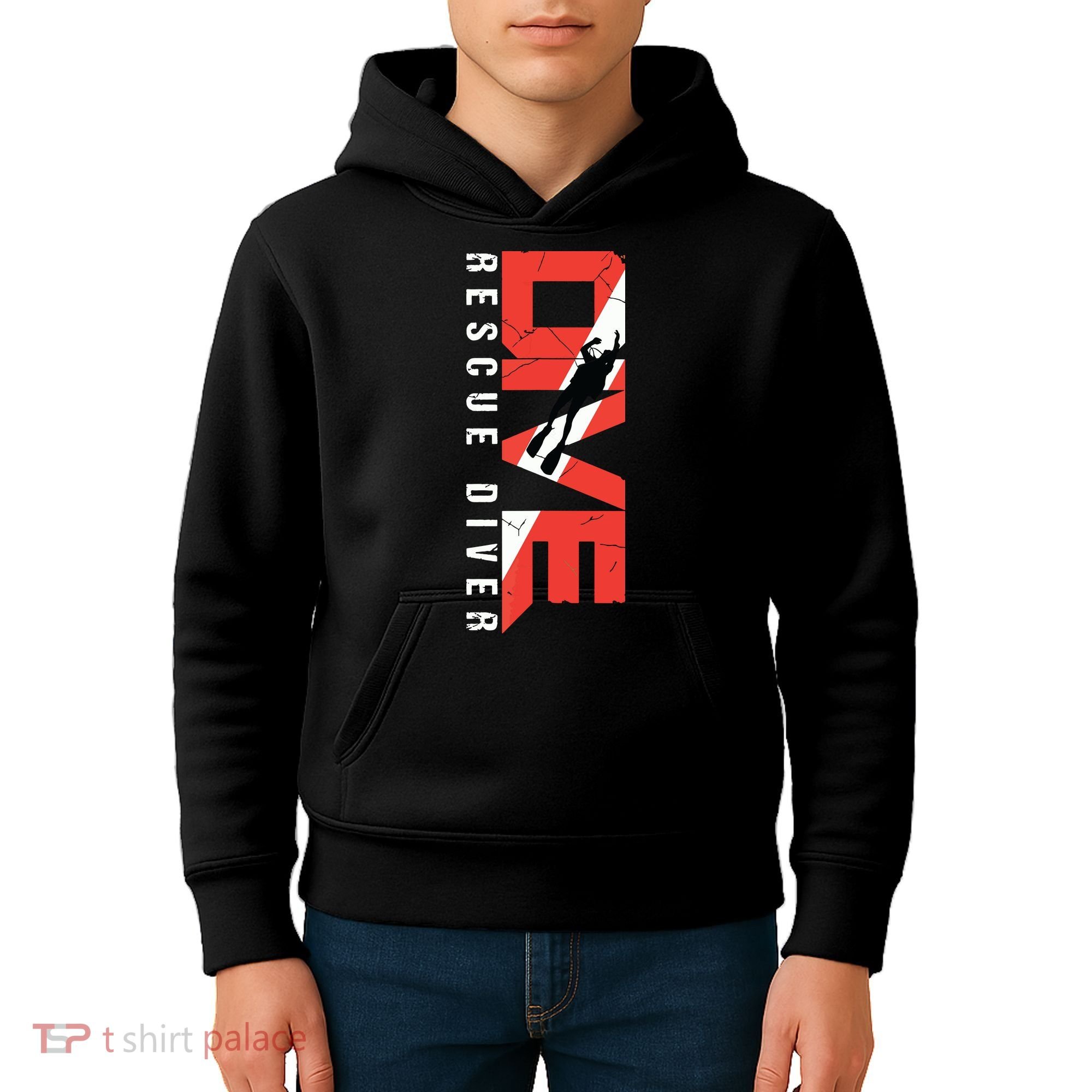 SCUBA Rescue Diver For Instructors Students Divers Kids Hoodie