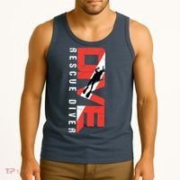 SCUBA Rescue Diver For Instructors Students Divers Tank Top thumb 3