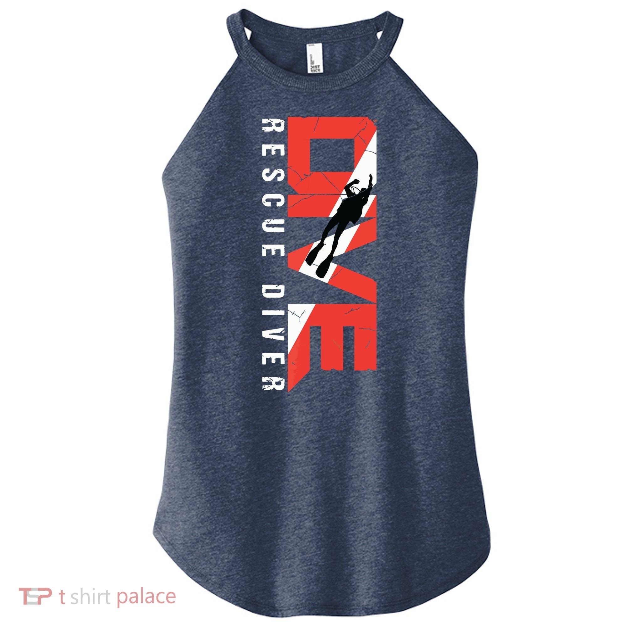 SCUBA Rescue Diver For Instructors Students Divers Women's Perfect Tri Rocker Tank
