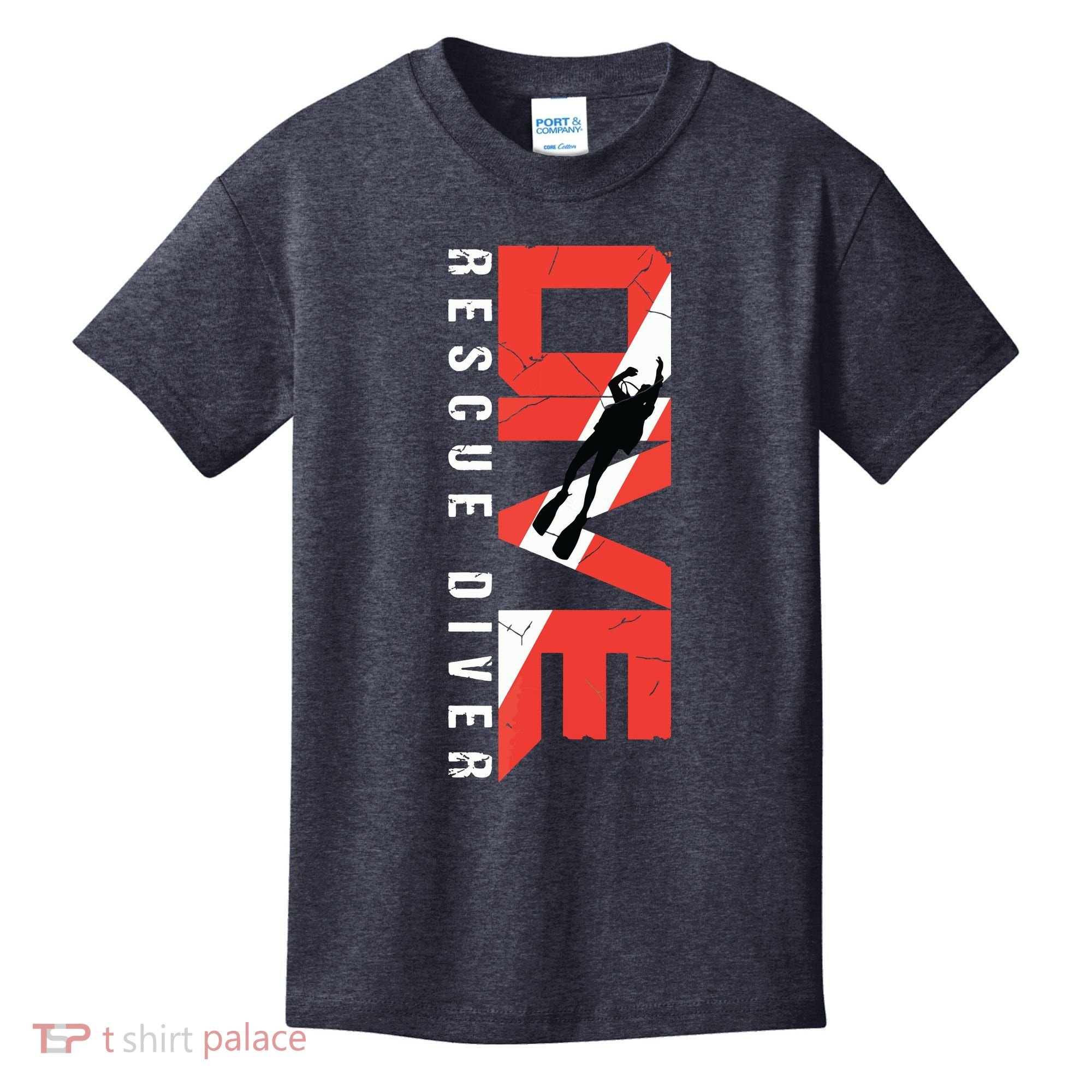 SCUBA Rescue Diver For Instructors Students Divers Kids T-Shirt