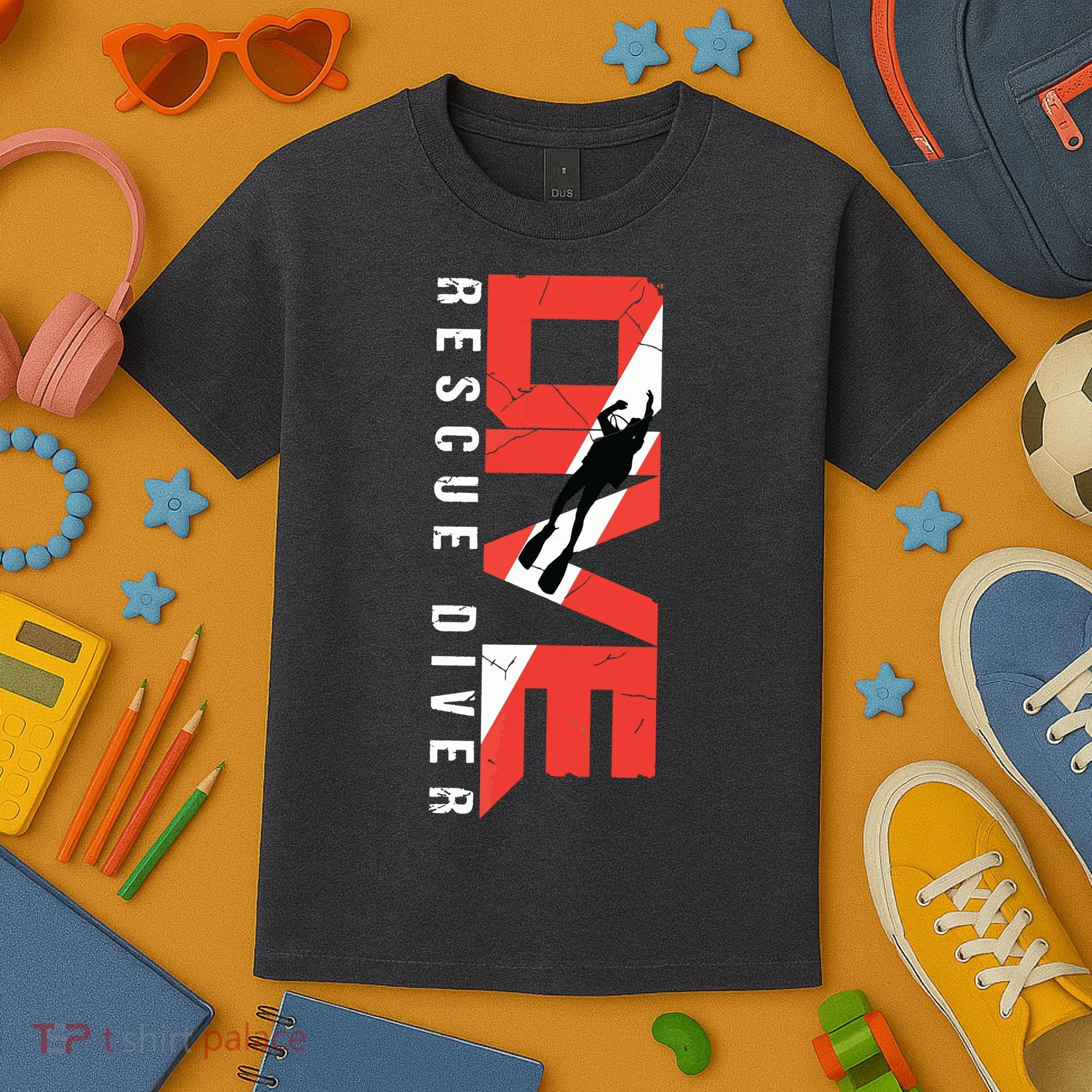 SCUBA Rescue Diver For Instructors Students Divers Kids T-Shirt