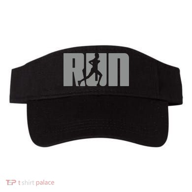Silhouette Run Design For Runner Marathon Graphic Running Visor