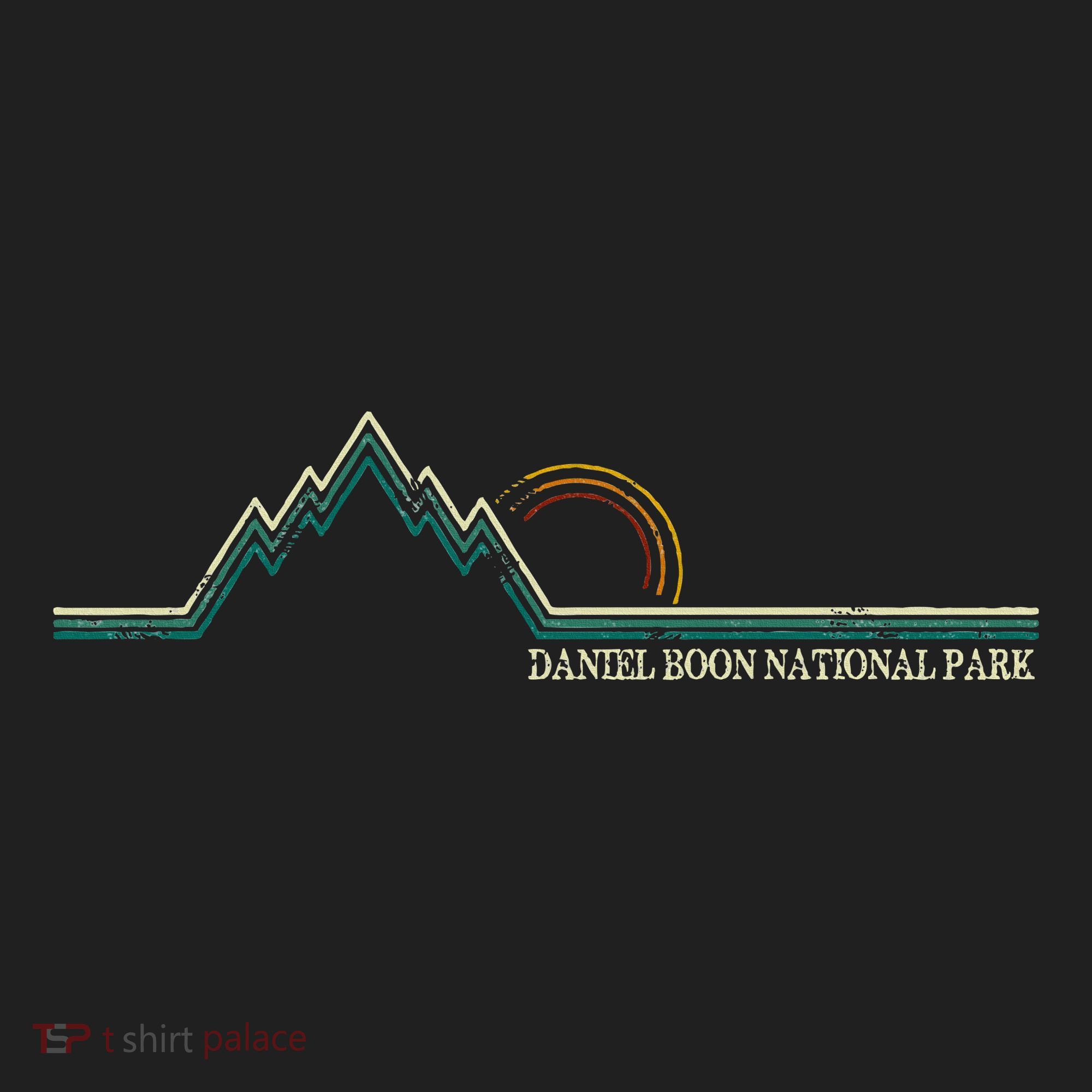 Summer Retro Daniel Boone National Forest Kentucky Golf Towel