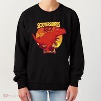 Scootersaurus Rex Dinosaur Women's Sweatshirt thumb 0