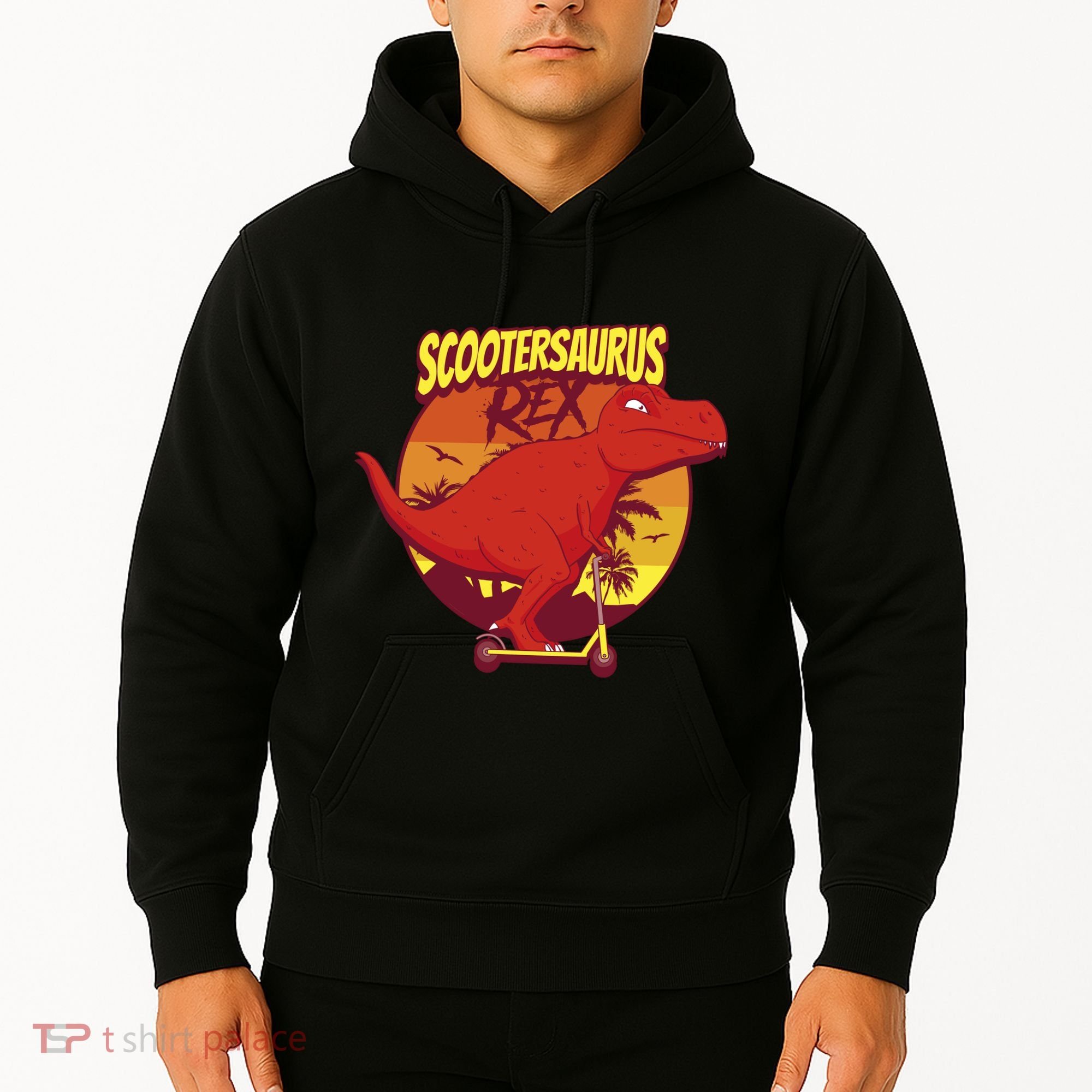 Scootersaurus Rex Dinosaur Hoodie