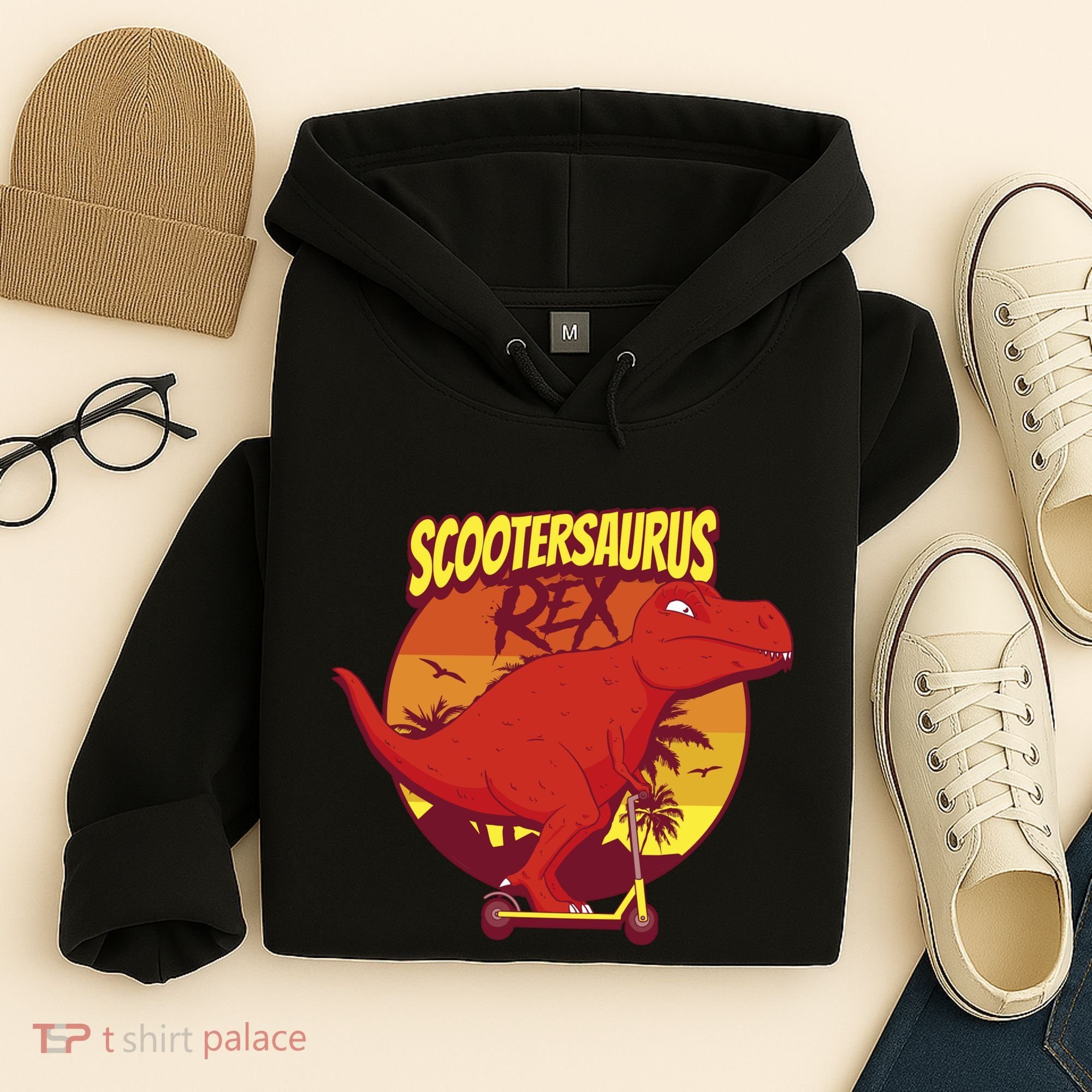 Scootersaurus Rex Dinosaur Hoodie
