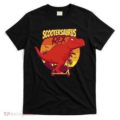 Scootersaurus Rex Dinosaur T-Shirt
