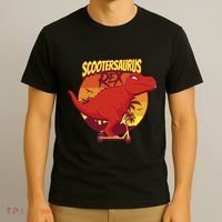 Scootersaurus Rex Dinosaur T-Shirt thumb 3