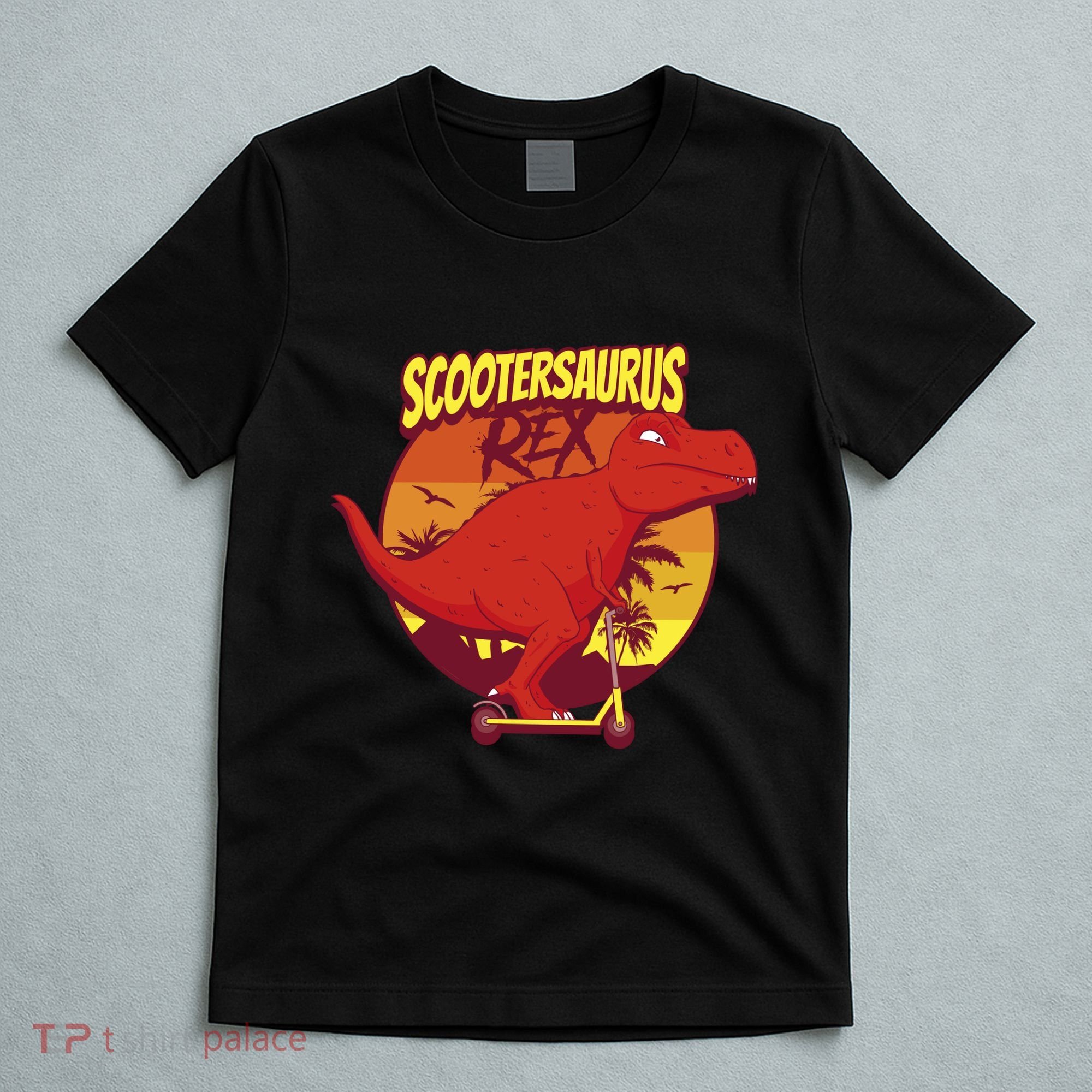 Scootersaurus Rex Dinosaur T-Shirt