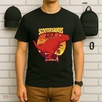 Scootersaurus Rex Dinosaur T-Shirt thumb 6