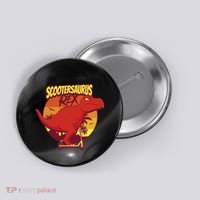 Scootersaurus Rex Dinosaur Button thumb 0