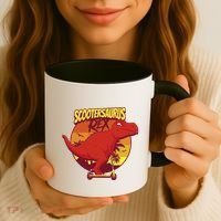 Scootersaurus Rex Dinosaur Coffee Mug thumb 3