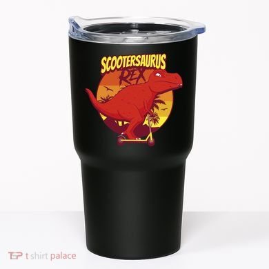 Scootersaurus Rex Dinosaur Tumbler