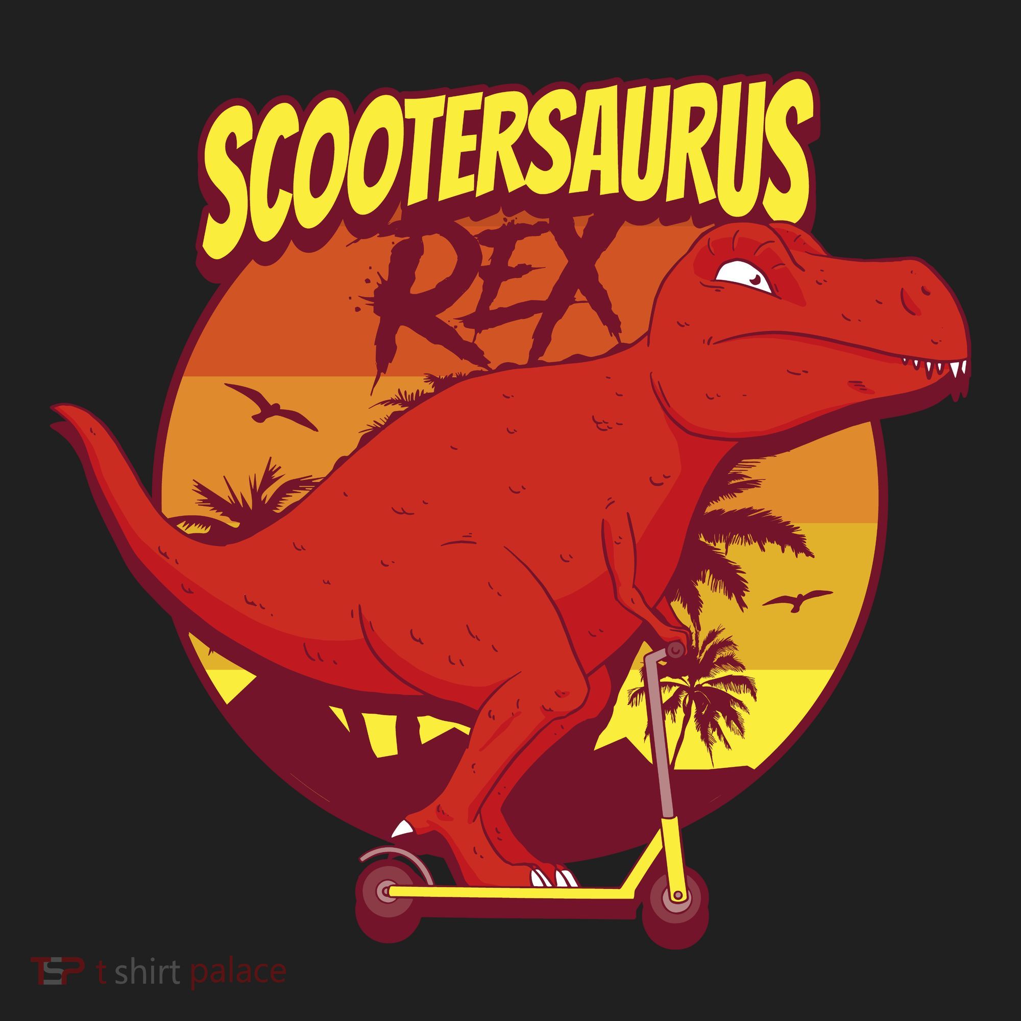 Scootersaurus Rex Dinosaur Tumbler