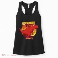 Scootersaurus Rex Dinosaur Women's Tank Top thumb 0