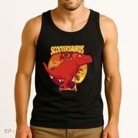 Scootersaurus Rex Dinosaur Tank Top thumb 3