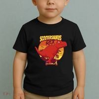 Scootersaurus Rex Dinosaur Toddler T-Shirt thumb 2