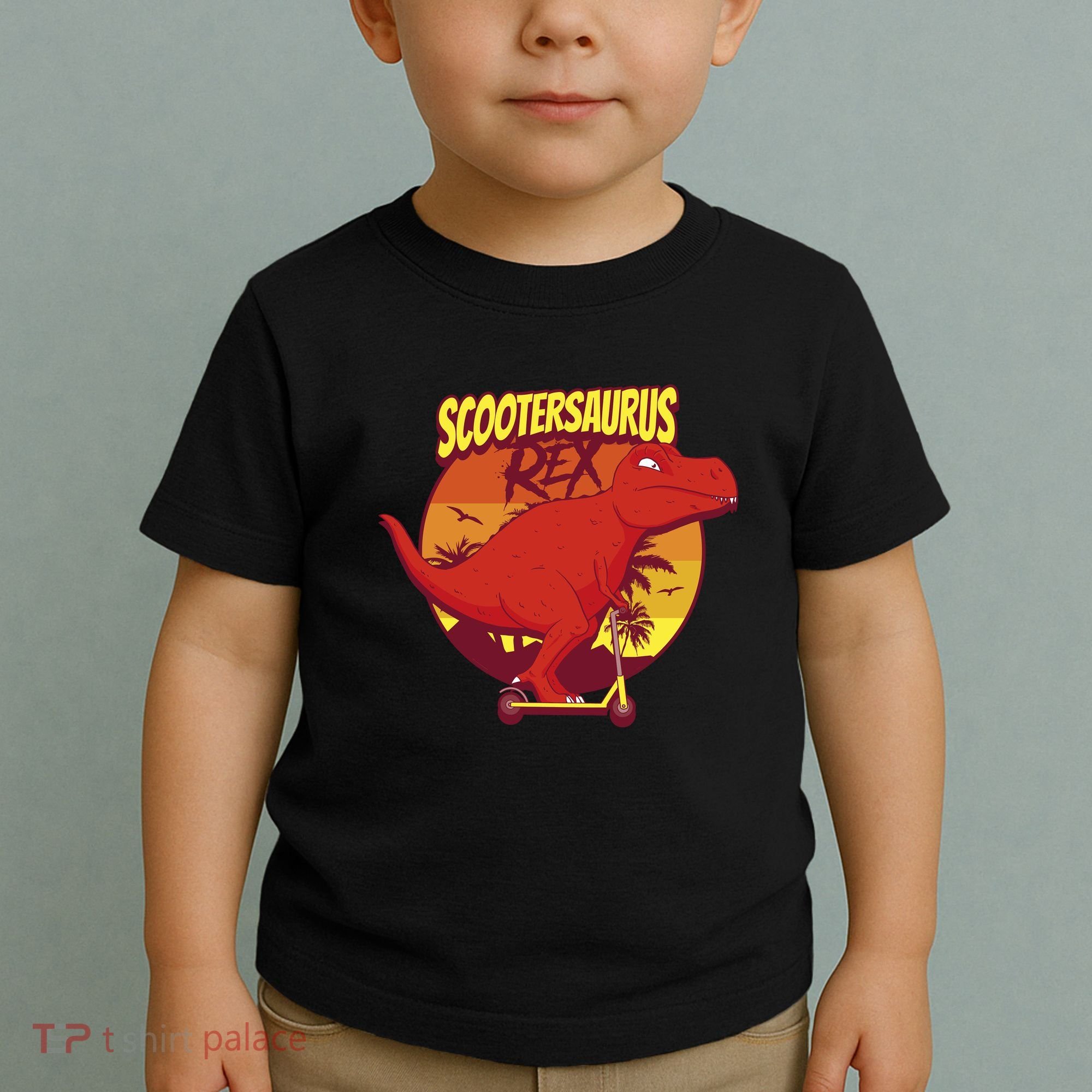 Scootersaurus Rex Dinosaur Toddler T-Shirt