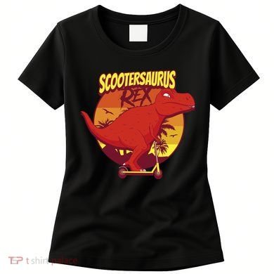 Scootersaurus Rex Dinosaur Women's T-Shirt
