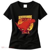 Scootersaurus Rex Dinosaur Women's T-Shirt thumb 0