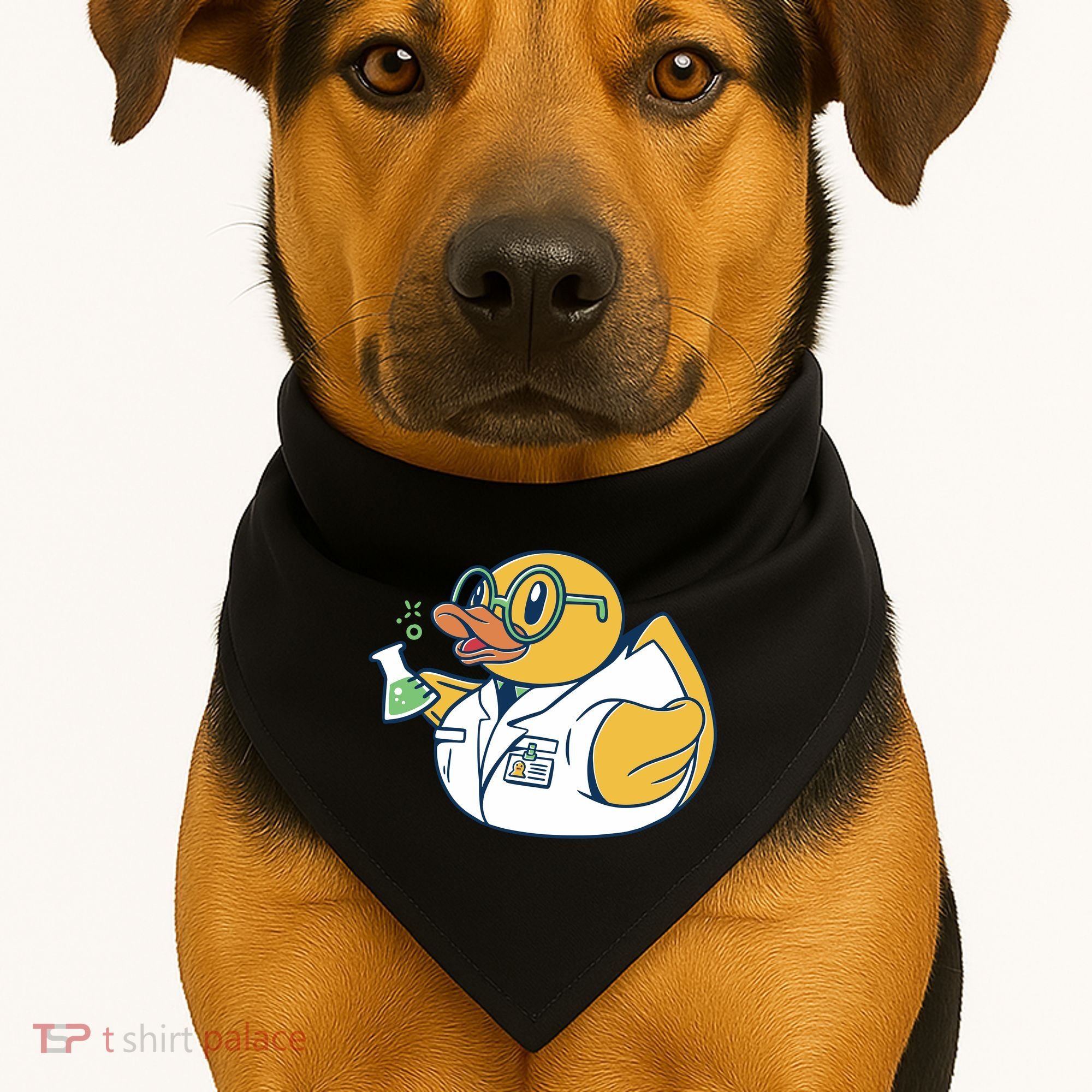 Scientist Rubber Duck Chemist USA-Made Doggie Bandana