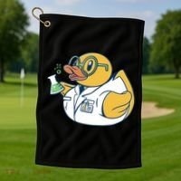 Scientist Rubber Duck Chemist Golf Towel thumb 1