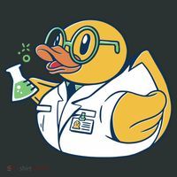 Scientist Rubber Duck Chemist Button thumb 1
