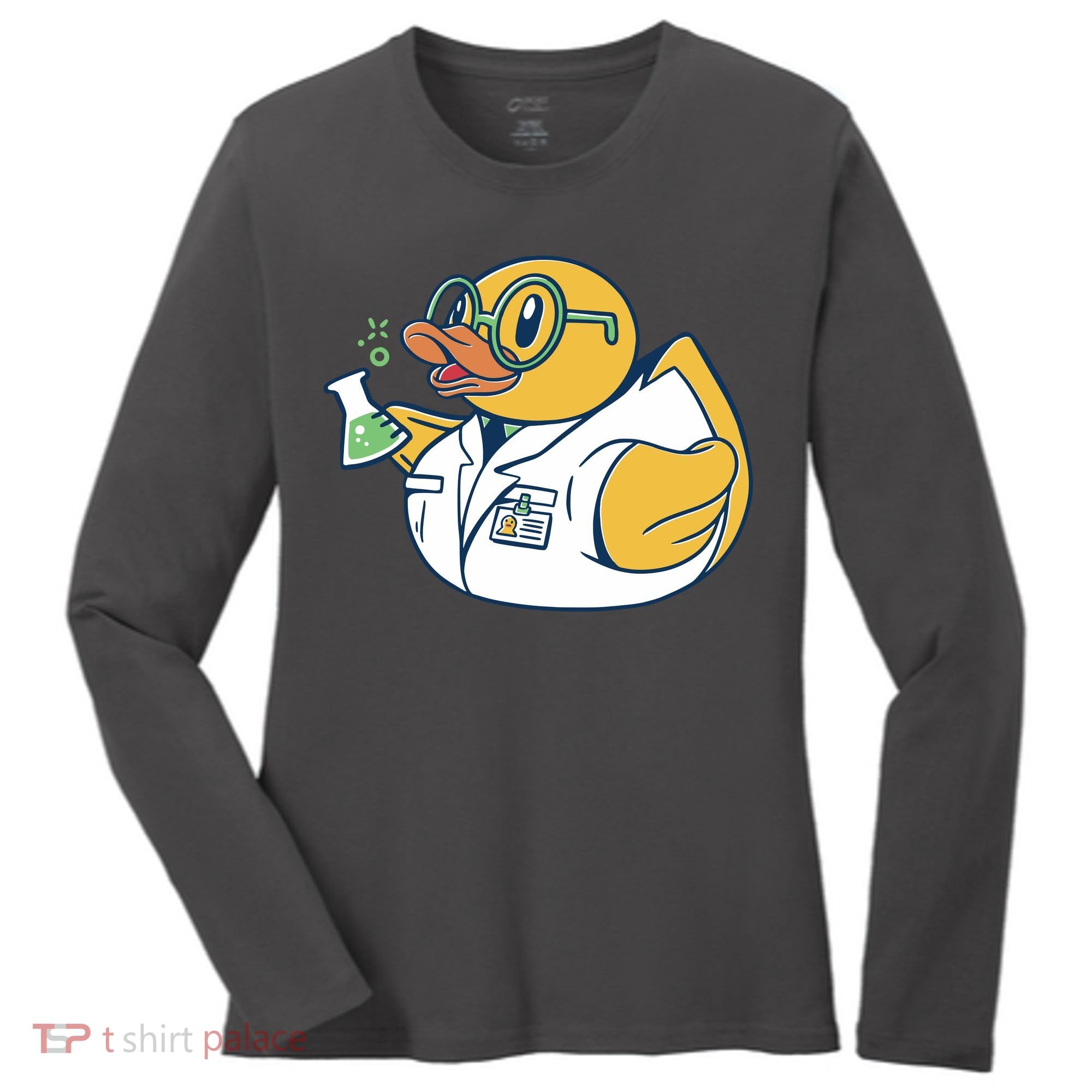 Scientist Rubber Duck Chemist Women's Long Sleeve Shirt