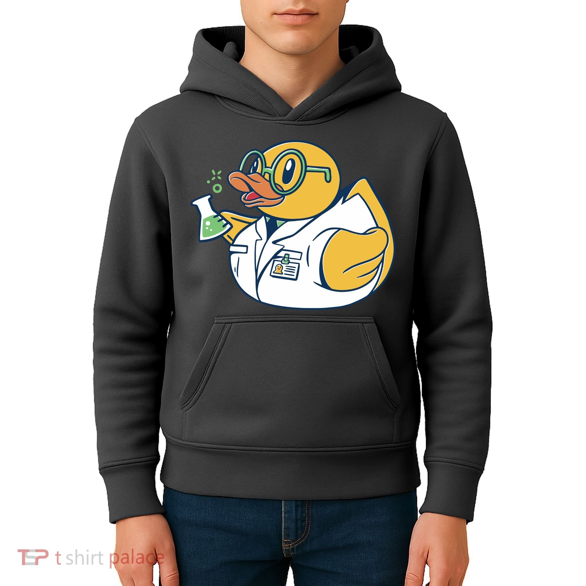 Scientist Rubber Duck Chemist Kids Hoodie