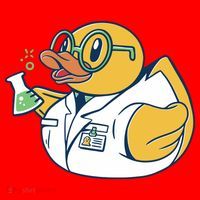 Scientist Rubber Duck Chemist Santa Hat thumb 1