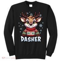 Santa’S Reindeer Dasher Xmas Group Costume Sweatshirt thumb 0
