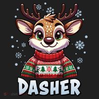 Santa’S Reindeer Dasher Xmas Group Costume Hat thumb 2