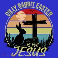 Silly Rabbit Easter Is For Jesus Retro Vintage Easter Day T-Shirt thumb 7