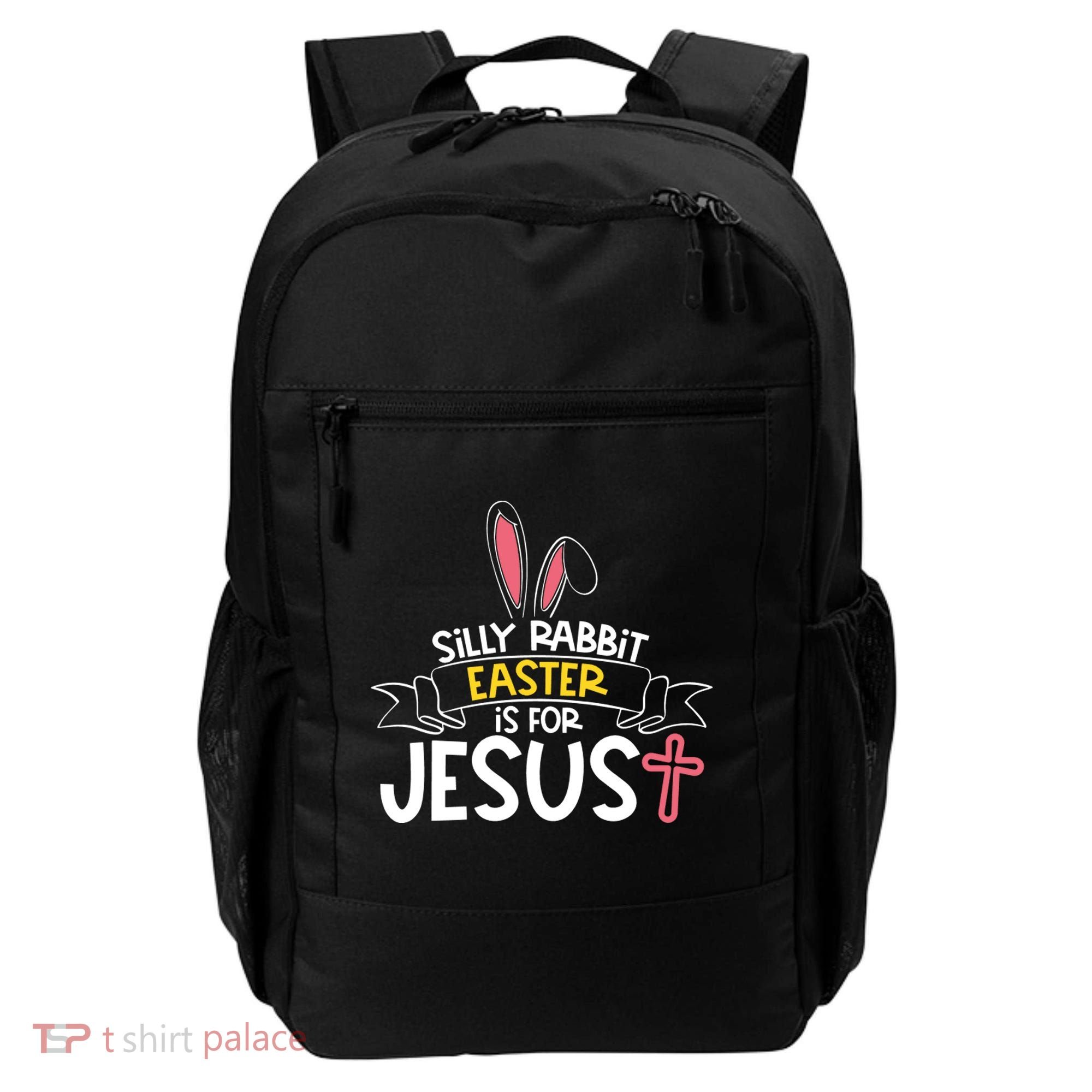 Silly Rabbit Easter Is For Jesus Cross Backpack